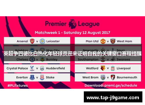英超争四德比白热化年轻球员迎来证明自我的关键窗口赛程提醒